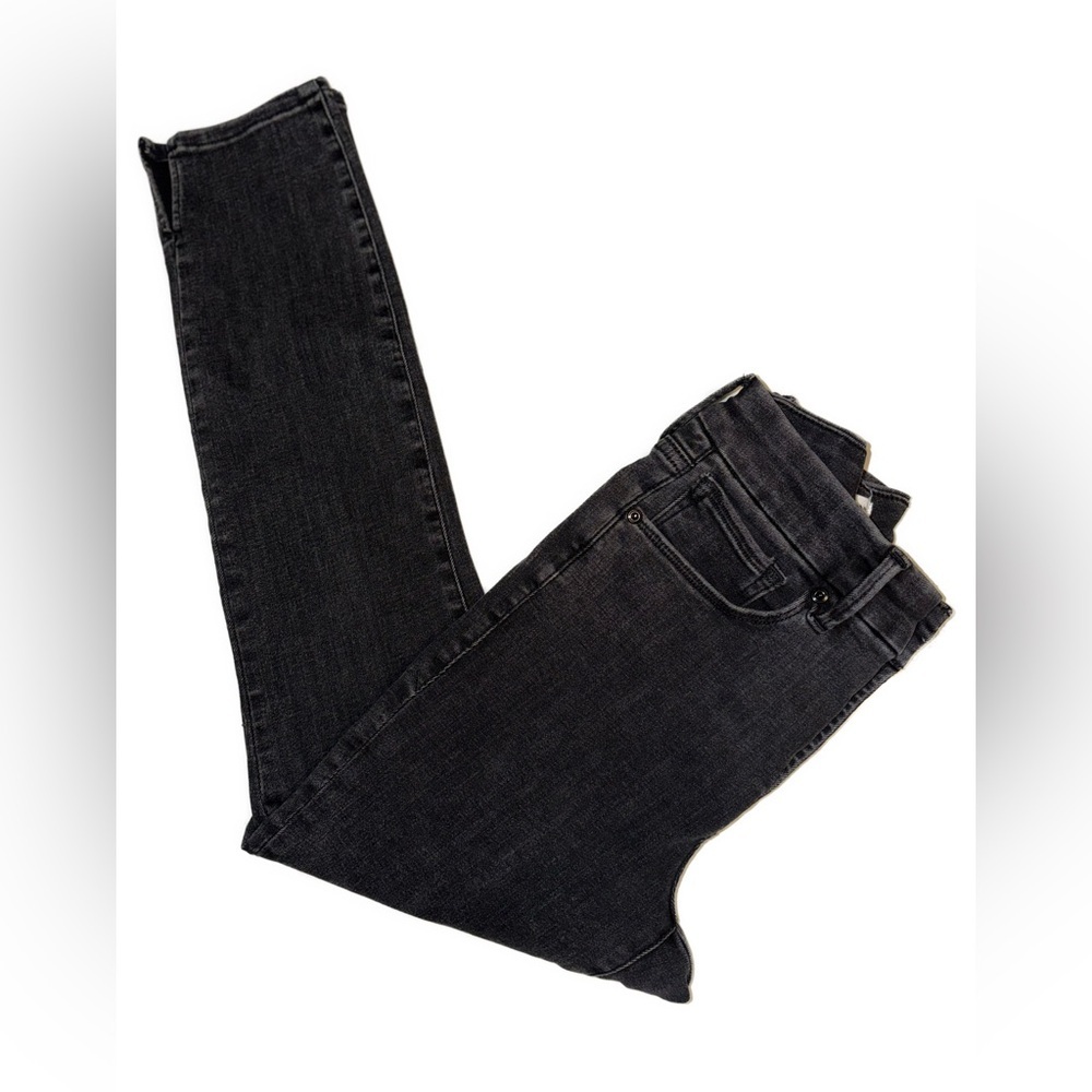 Good American “Good Legs” Crop Jeans Black 2 / 26 preppy business casual - Picture 3 of 12